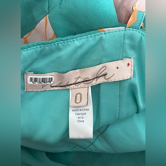 Anthropologie Hutch Milo Floral Tiered Maxi Dress Sundress Turquoise Blue - Picture 7 of 7